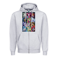 Heather Grey monster high character Zipper Hoodie - DesignPulse