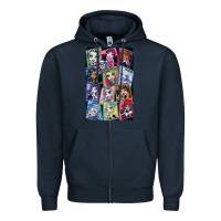 Navy monster high character Zipper Hoodie - DesignPulse