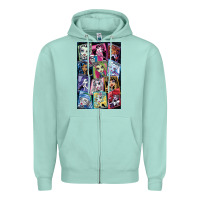 Seafoam monster high character Zipper Hoodie - DesignPulse