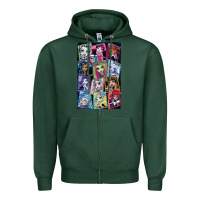 Sports Green monster high character Zipper Hoodie - DesignPulse