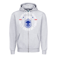Heather Grey senior master sergeant retired air force retirement gifts t shirt Zipper Hoodie - DesignPulse