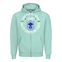 Seafoam senior master sergeant retired air force retirement gifts t shirt Zipper Hoodie - DesignPulse