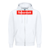 White tabarnak quebec french canadian canada profanity sacre cuss premium t Zipper Hoodie - DesignPulse