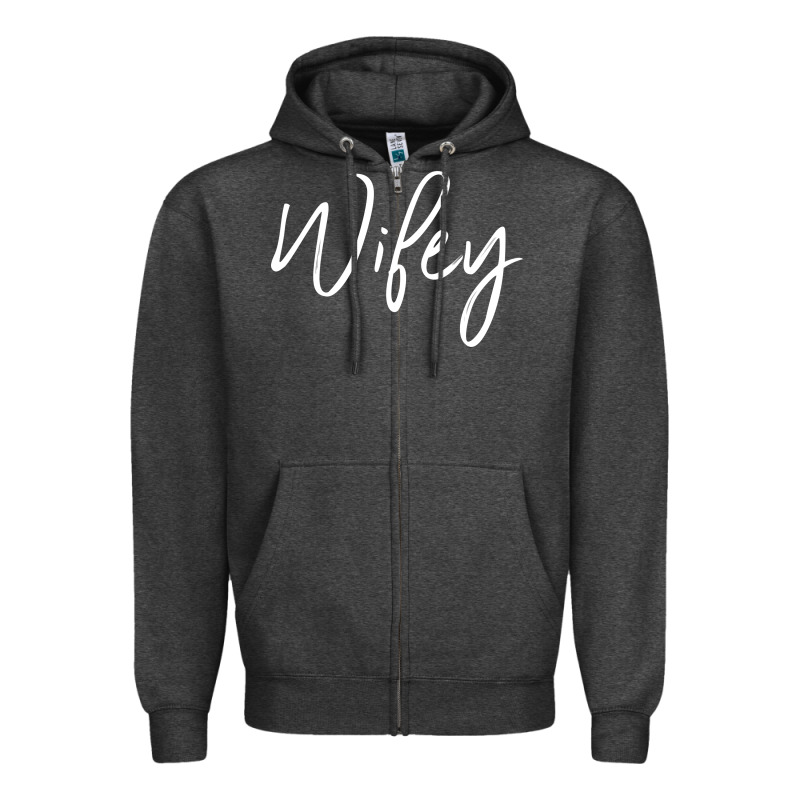 Wifey Sweat(b) Zipper Hoodie by DesignPulse | Teevron