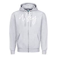 Heather Grey wifey sweat(b) Zipper Hoodie - DesignPulse