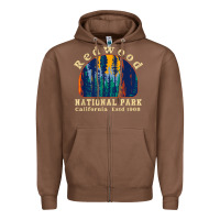 Chestnut redwood national park california retro vintage cam Zipper Hoodie - DesignPulse