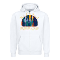 White redwood national park california retro vintage cam Zipper Hoodie - DesignPulse