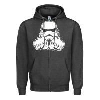 Dark Side Knuckle Starwars Stormtrooper 2 Zipper Hoodie | Teevron