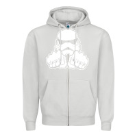 Dove Grey dark side knuckle starwars stormtrooper 2 Zipper Hoodie - DesignPulse