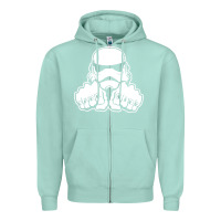 Seafoam dark side knuckle starwars stormtrooper 2 Zipper Hoodie - DesignPulse