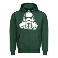 Sports Green dark side knuckle starwars stormtrooper 2 Zipper Hoodie - DesignPulse