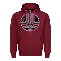 Burgundy Starfighter (The Last Starfighter) Zipper Hoodie - DesignPulse