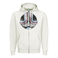 Oatmeal Heather Starfighter (The Last Starfighter) Zipper Hoodie - DesignPulse