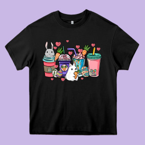 Easter Day Coffee Drink Heavy Core Tee Designed By Howdyjamesfarm