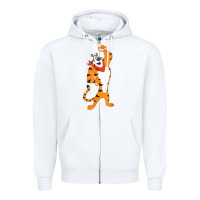 White Frosted Flakes Tony The Tiger T Shirt Zipper Hoodie - DesignPulse