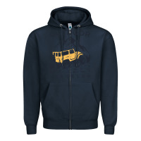 Navy traveler Zipper Hoodie - DesignPulse