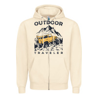 Sandshell traveler Zipper Hoodie - DesignPulse