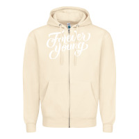 Sandshell forever young Zipper Hoodie - DesignPulse