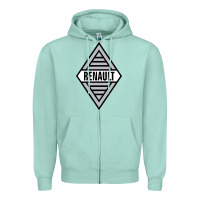 Seafoam renault old Zipper Hoodie - DesignPulse