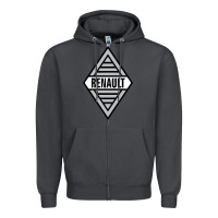 Smoke renault old Zipper Hoodie - DesignPulse