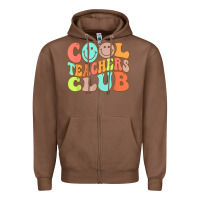 Chestnut cool teachers club funny smile teachers club squad t shirt Zipper Hoodie - DesignPulse