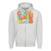 Dove Grey cool teachers club funny smile teachers club squad t shirt Zipper Hoodie - DesignPulse