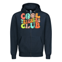 Navy cool teachers club funny smile teachers club squad t shirt Zipper Hoodie - DesignPulse