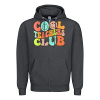 Smoke cool teachers club funny smile teachers club squad t shirt Zipper Hoodie - DesignPulse