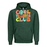 Sports Green cool teachers club funny smile teachers club squad t shirt Zipper Hoodie - DesignPulse