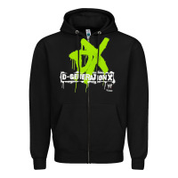 Black D GENERATION X, D GENERATION X vinatge, D GENERATION X art, D GENERATI Zipper Hoodie - DesignPulse