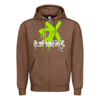 Chestnut D GENERATION X, D GENERATION X vinatge, D GENERATION X art, D GENERATI Zipper Hoodie - DesignPulse