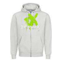 Dove Grey D GENERATION X, D GENERATION X vinatge, D GENERATION X art, D GENERATI Zipper Hoodie - DesignPulse