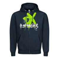 Navy D GENERATION X, D GENERATION X vinatge, D GENERATION X art, D GENERATI Zipper Hoodie - DesignPulse