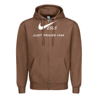 Chestnut jesus just praise him Zipper Hoodie - DesignPulse