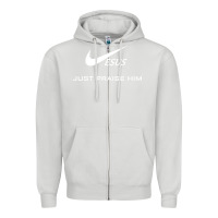 Dove Grey jesus just praise him Zipper Hoodie - DesignPulse