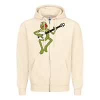Sandshell Kermit playing the banjo Classic Zipper Hoodie - DesignPulse