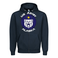 Navy us army alaska polar bear patch t shirt Zipper Hoodie - DesignPulse