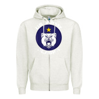 Oatmeal Heather us army alaska polar bear patch t shirt Zipper Hoodie - DesignPulse