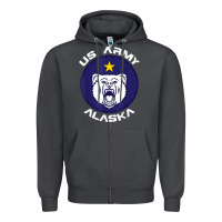 Smoke us army alaska polar bear patch t shirt Zipper Hoodie - DesignPulse