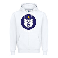 White us army alaska polar bear patch t shirt Zipper Hoodie - DesignPulse