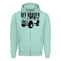 Seafoam off roader bronco Zipper Hoodie - DesignPulse