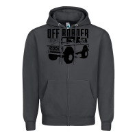 Smoke off roader bronco Zipper Hoodie - DesignPulse