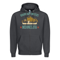 Smoke retro boundary waters canoe minnesota Zipper Hoodie - DesignPulse