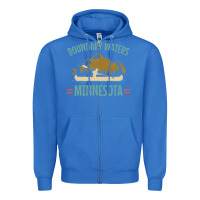 True Royal retro boundary waters canoe minnesota Zipper Hoodie - DesignPulse