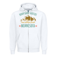 White retro boundary waters canoe minnesota Zipper Hoodie - DesignPulse