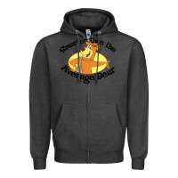 Charcoal Heather yogi bear average bear Zipper Hoodie - DesignPulse