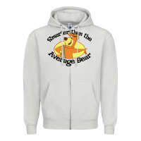 Dove Grey yogi bear average bear Zipper Hoodie - DesignPulse