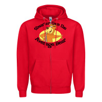 Red yogi bear average bear Zipper Hoodie - DesignPulse