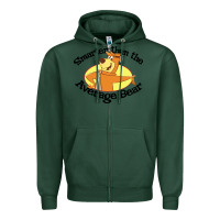 Sports Green yogi bear average bear Zipper Hoodie - DesignPulse