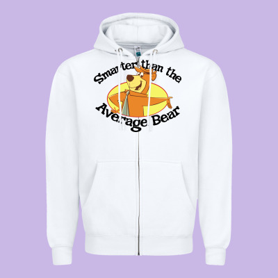 Yogi Bear Average Bear Zipper Hoodie Designed By Designpulse
